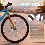 NAIZEA 700C Retro Aluminum Hybrid Bike for Adults