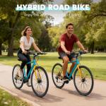 NAIZEA 700C Retro Aluminum Hybrid Bike for Adults