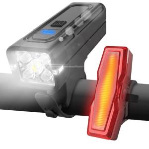 Super Bright USB Rechargeable Bike Lights Set