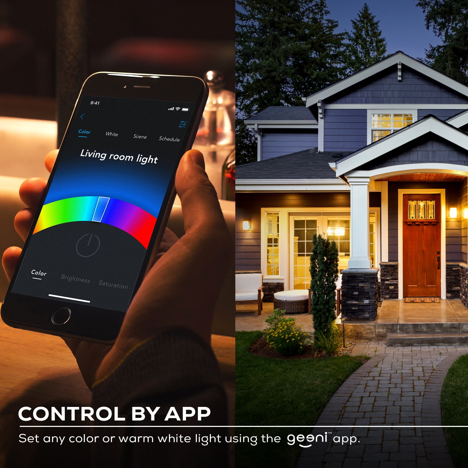 4-Pack Merkury Smart Wi-Fi Color Bulbs