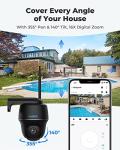 Wireless Outdoor Security Camera with Solar Panel