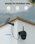 Wireless Outdoor Security Camera with Solar Panel