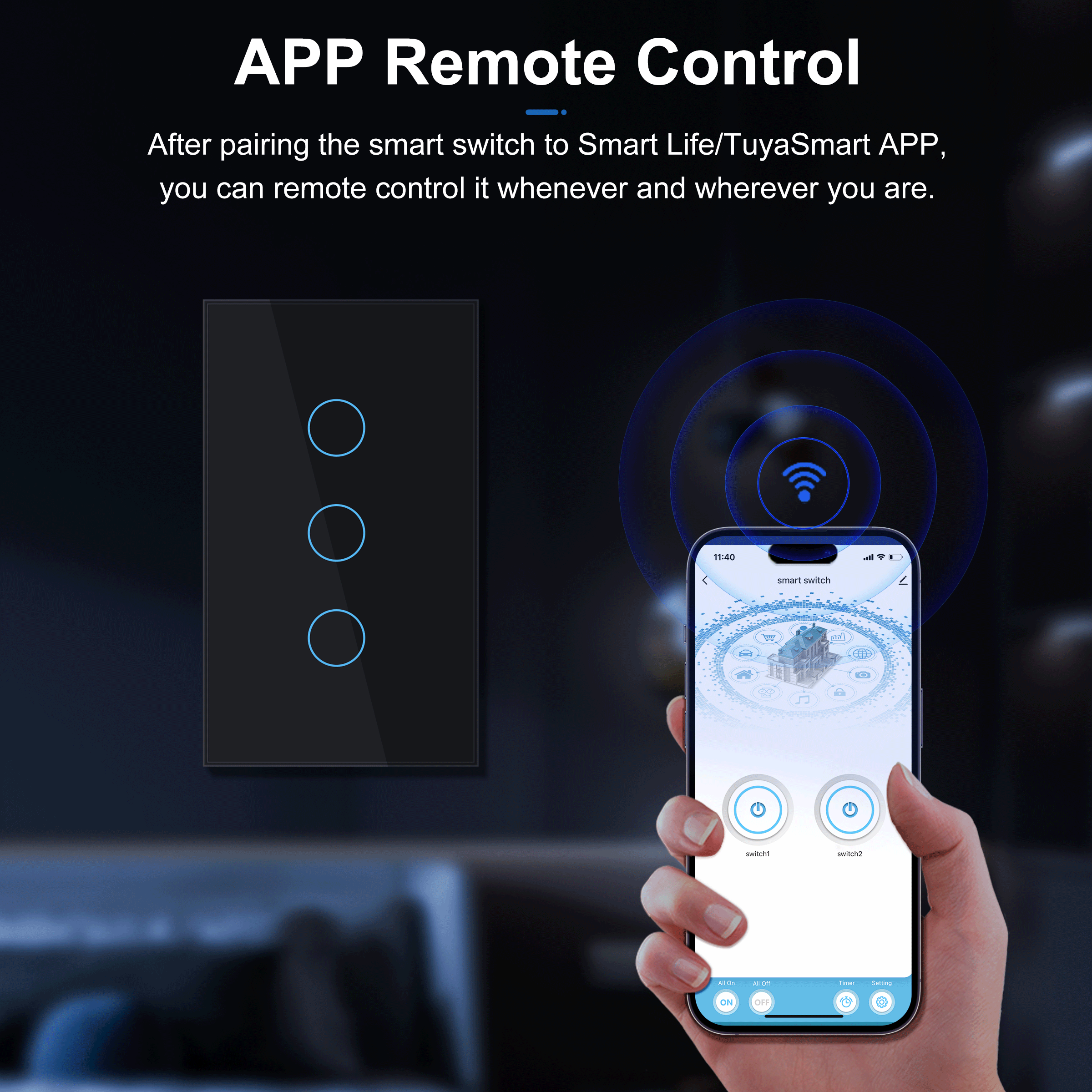 Wifi Smart Touch Switch for Smart Homes