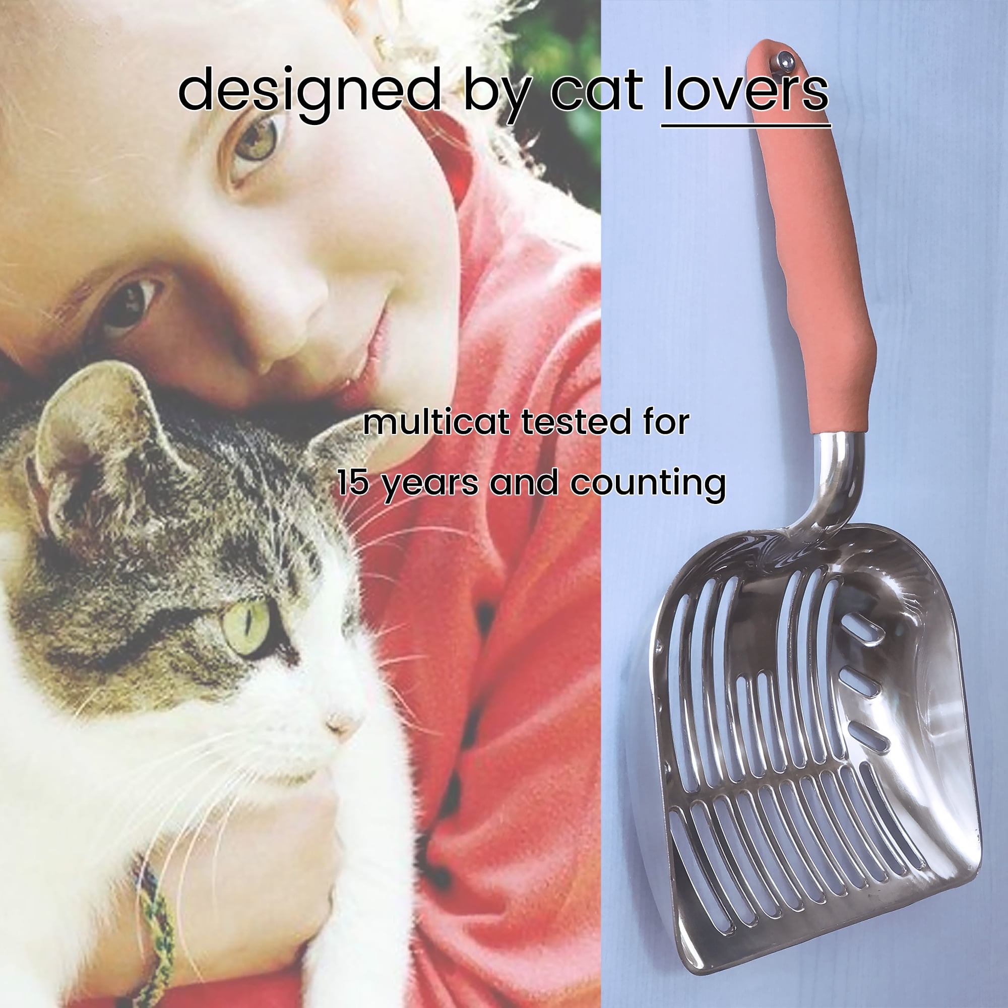 DurAnimals Metal Cat Litter Scoop