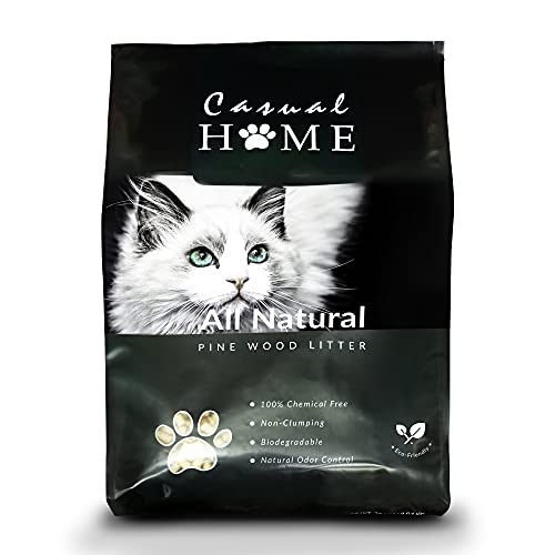 Natural Pine Wood Cat Litter Pellets 100% Non-Clumping