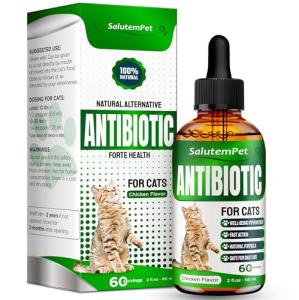 Natural Chicken-Flavored Cat Antibiotic for Infections