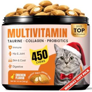 Cat Vitamin Treats for Immune and Joint Health