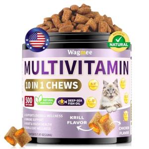 Delicious Cat Multivitamin Chews for All Breeds