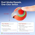 Interactive Feather Tail Cat Toy Ball - Rechargeable