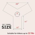 Collapsible 3-Way Cat Tunnel with Peek Hole