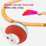 Agile Interactive Cat Ball with Elastic Tail