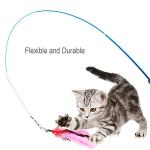 JIARON 2PCS Feather Wand Cat Toy Set