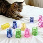 30 Pack Colorful Cat Spring Toys for Fun