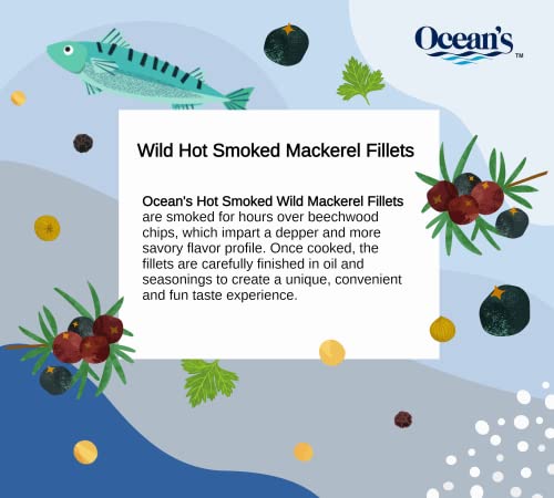 Ocean's Smoked Mackerel in Sunflower Oil - 5 Pack