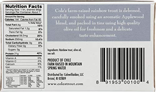 Coles Smoked Trout - 3.2 Ounce (10 Pack)