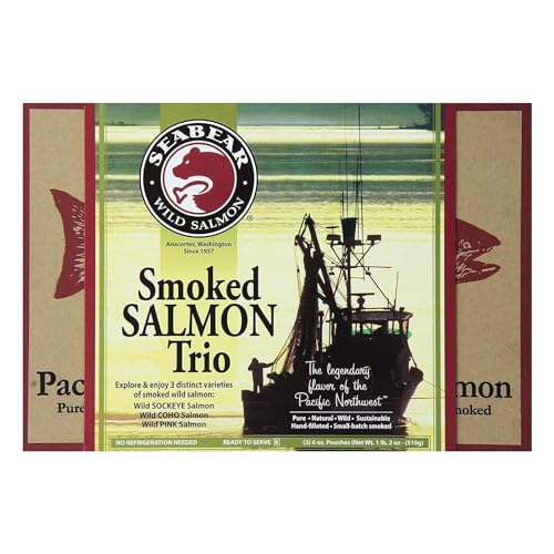 Wild Alaskan Smoked Salmon Trio - 18oz