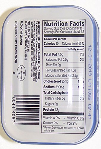 Trader Joe's Smoked Trout in Canola Oil (2 Pack)