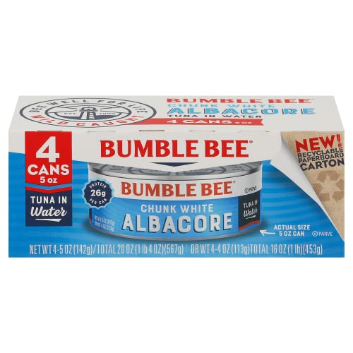 Bumble Bee Chunk Albacore Tuna in Water, 4-Pack