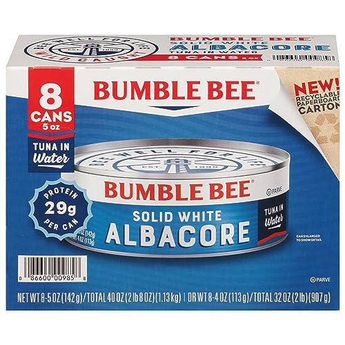 Bumble Bee Solid White Albacore Tuna 5 Oz, 8 Cans