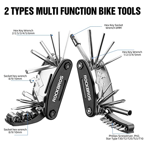 ROCKBROS 16-in-1 Portable Bike Repair Tool Kit