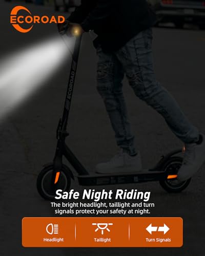 ECOROAD EC6 Electric Scooter, 350W Motor, 19 MPH