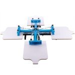 4 Color 4 Station Silk Screen Printing Machine