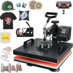 VEVOR 8-in-1 Heat Press Machine with Accessories