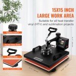 VEVOR 8-in-1 Heat Press Machine with Accessories