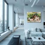 Personalized Watercolor Portrait Canvas Wall Art