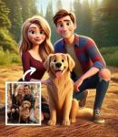 Personalized Cartoon Portrait Canvas Wall Art