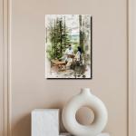 Personalized Watercolor Portrait Canvas Wall Art