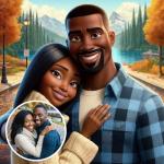 Custom Cartoon Portrait Canvas for Couples