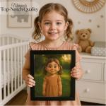 Personalized Pixar-Style Cartoon Portrait Wall Art