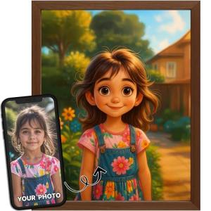 3D Cartoon Style Personalized Photo Portrait Art