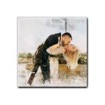 Personalized Watercolor Portrait Canvas Wall Art