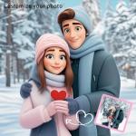 Personalized Cartoon Portrait Canvas Wall Art