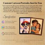 3D Cartoon Style Personalized Photo Portrait Art
