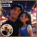 Personalized Cartoon Portrait Canvas Wall Art