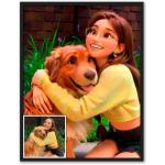 Personalized Cartoon Family Art Print - Unique Gift