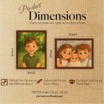 3D Cartoon Style Personalized Photo Portrait Art