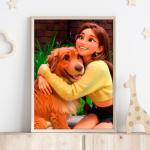 Personalized Cartoon Family Art Print - Unique Gift