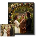 Personalized Cartoon Family Portrait Poster