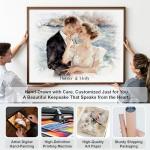 Custom Watercolor Portrait Canvas Print for All Occasions