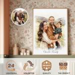 Custom Watercolor Portrait Canvas Print for All Occasions