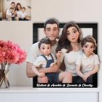 Personalized Cartoon 3D Wooden Photo Frame