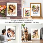 Custom Watercolor Portrait Canvas Print for All Occasions
