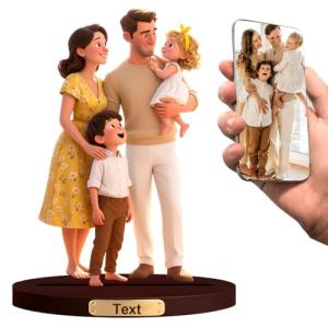 Personalized Cartoon Photo Ornament for Home Decor