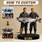 Custom Cartoon Couple Desk Ornament with Photo