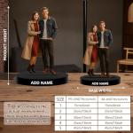 Custom Cartoon Couple Desk Ornament with Photo