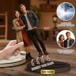 Custom Cartoon Couple Desk Ornament with Photo